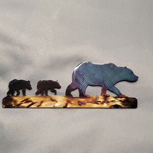 Bear‎ Family Metal Art Decor